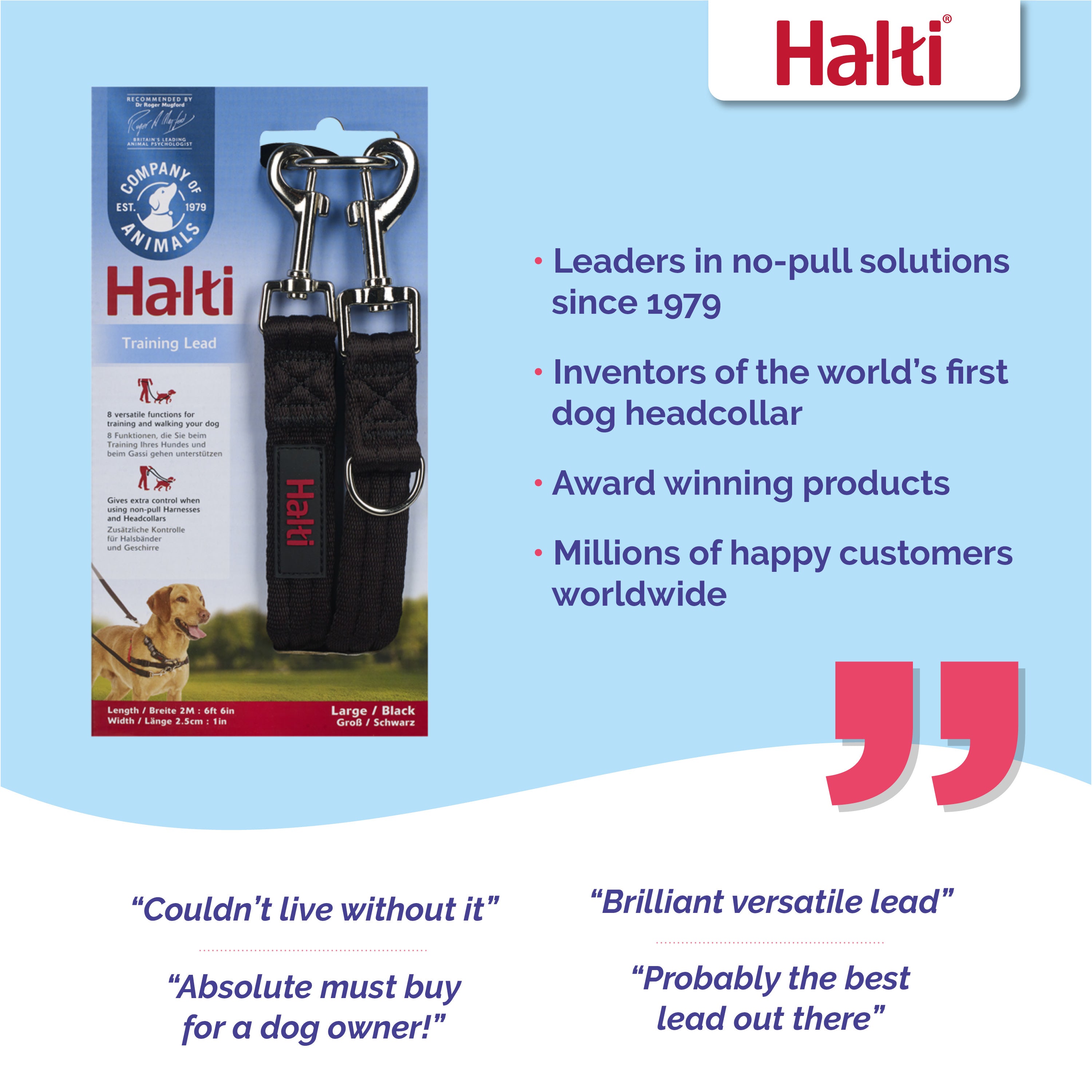 Halti hotsell training lead