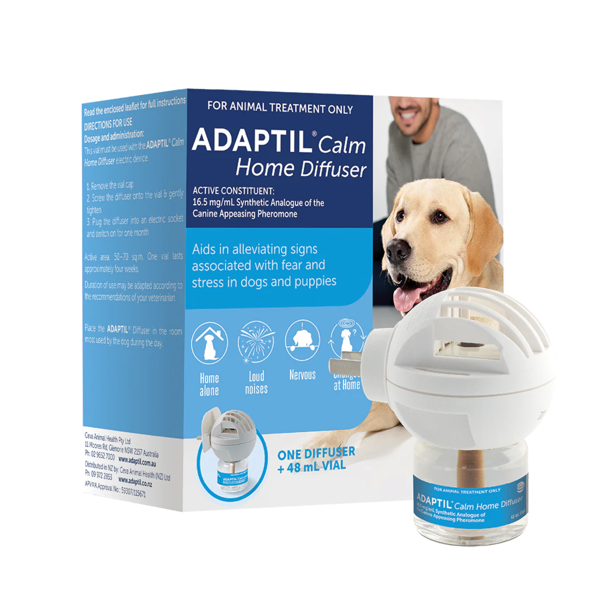 Adaptil DAP Complete Diffuser Kit for Dogs - Stress Relief Solution ...
