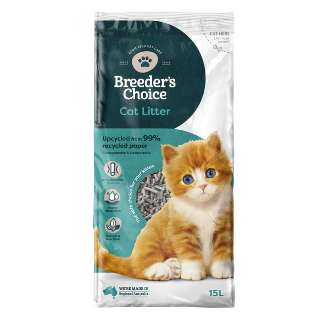 Breeders choice cat litter 24l deals