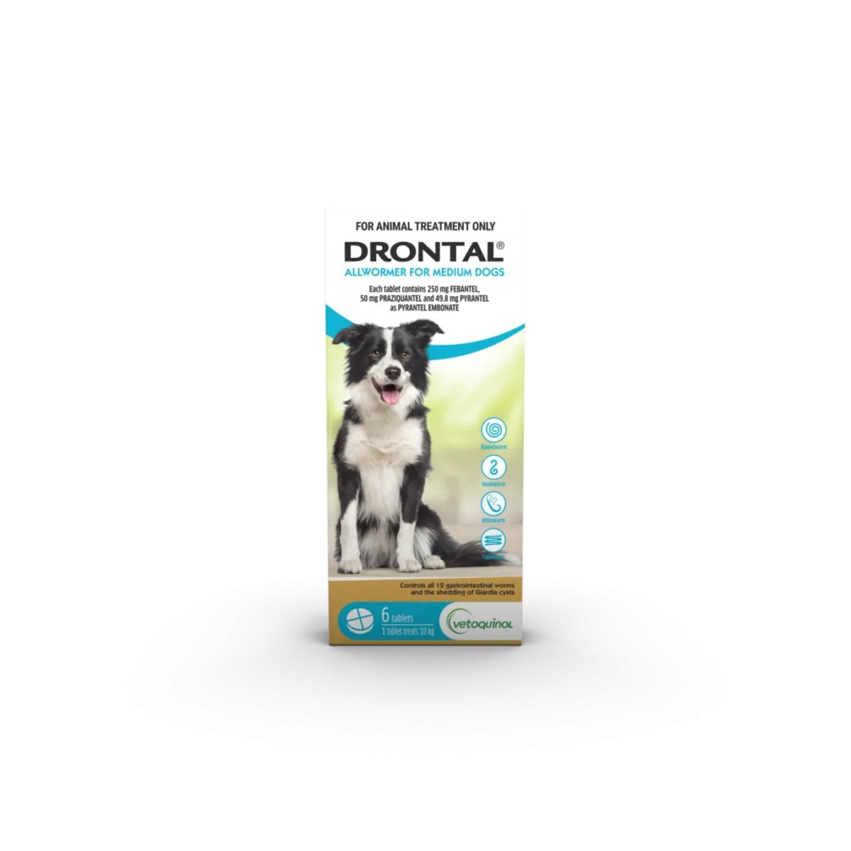 Drontal Worming Tablets for Medium Dogs | Vets Love Pets