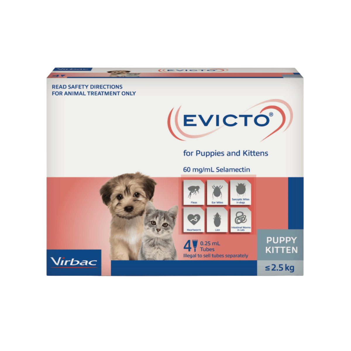 Evicto Spot-On for Puppy & Kitten Up to 2.5kg – Vets Love Pets