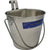 Zeez Stainless Steel Flat Sided Bucket Pail with Two Hooks