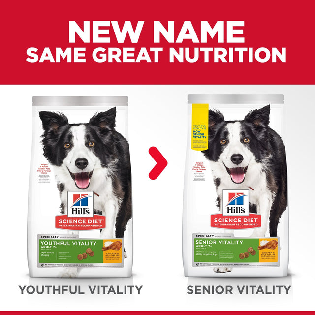 Hill's Science Diet Youthful Vitality Mature 7+ Dry Dog Food Vets