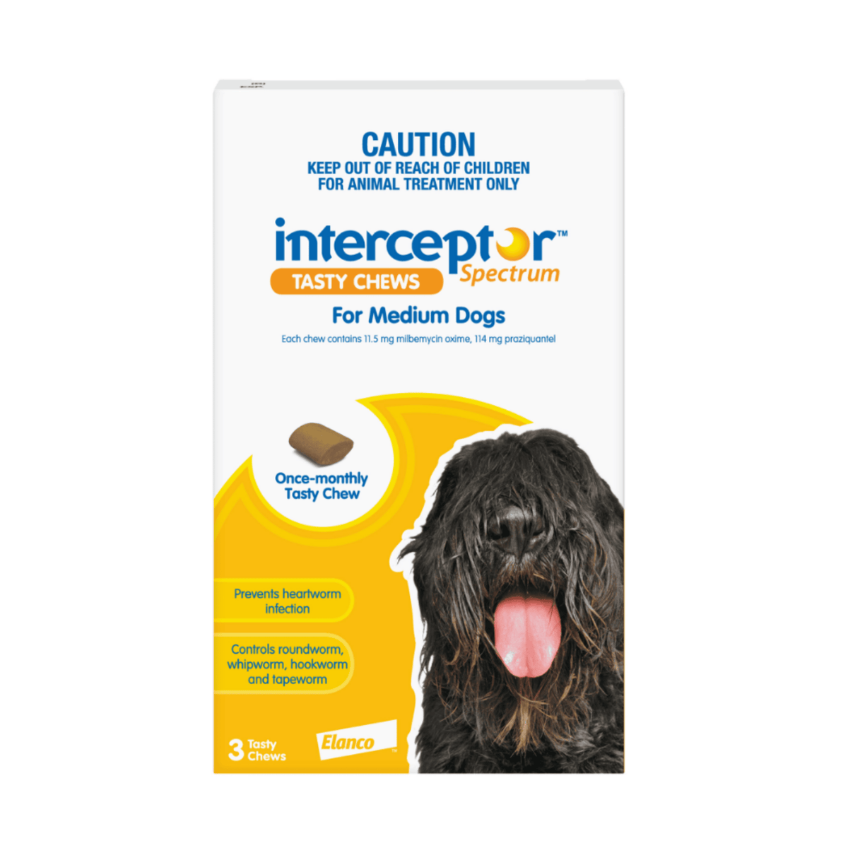 Interceptor Spectrum Medium Dogs (11-22kg) Yellow – Vets Love Pets