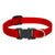 LupinePet Basic Solids Red Adjustable Dog Collar